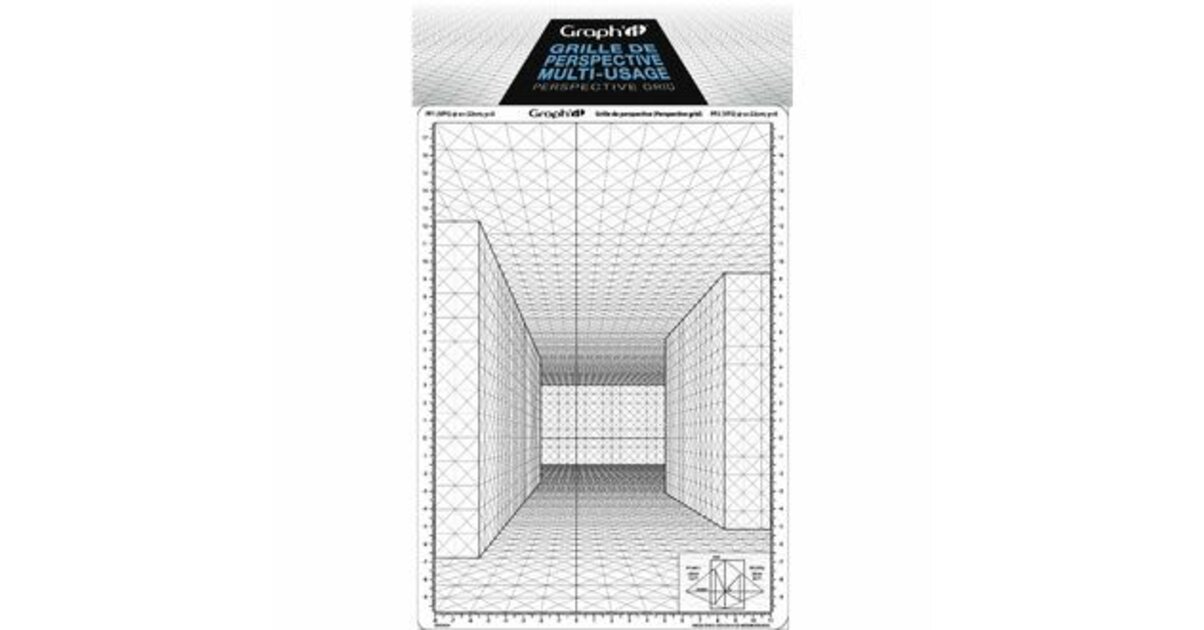 Grille De Perspective Graph'it - Modèle Rue Perspective Frontale A4 - Pour Dessin Et BD